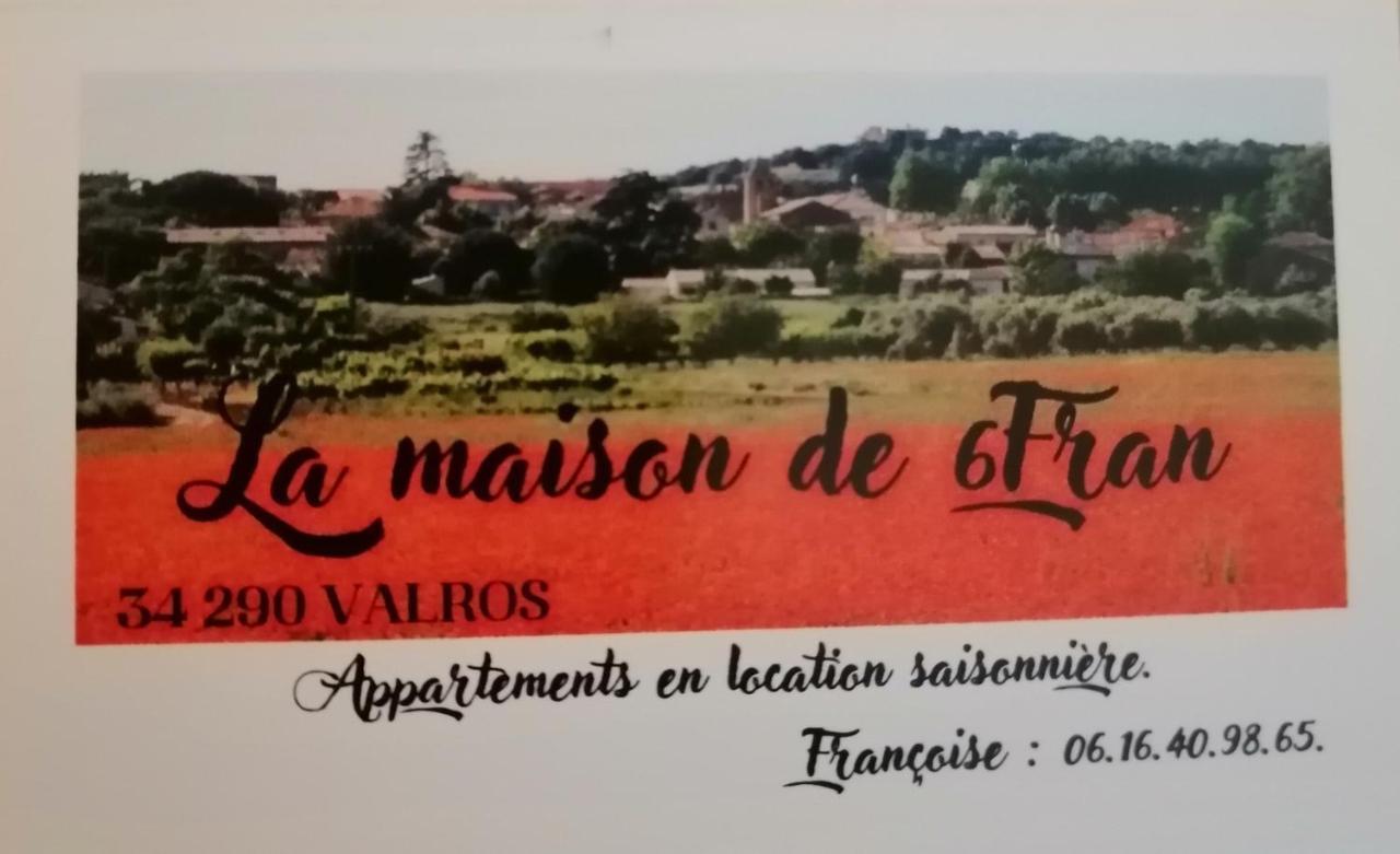 La Maison De 6Fran Appartement 2 Chaleureux Et Calme Ambiance Familiale Valros ภายนอก รูปภาพ
